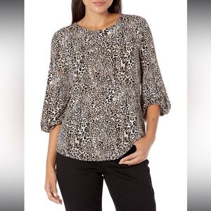 Adrianna Pappel NWT Leopard Print Top - size XL